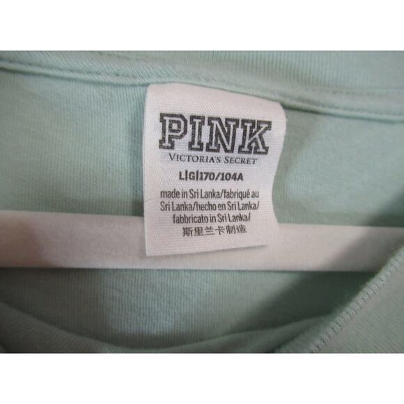 Mint Green Victoria's Secrete Pink scoop short sleeve shirt - Picture 2 of 3